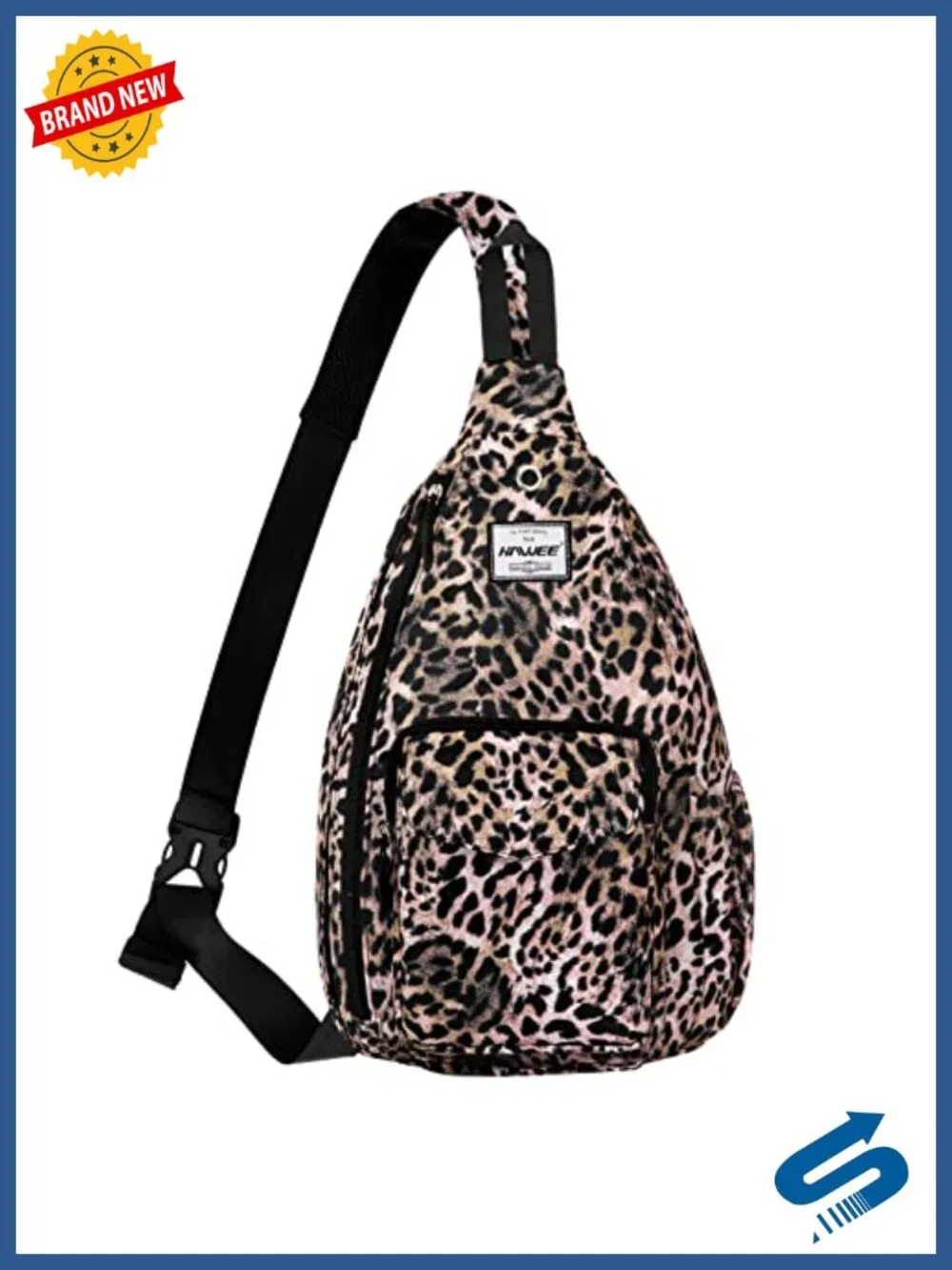 Water Resistant Sling Backpack Crossbody Anti-Theft Adjustable Strap Travel